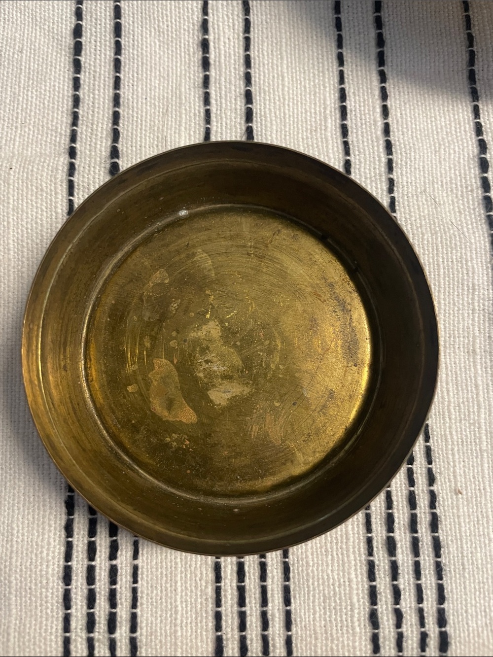 Small Brass Teapot with Curved Spout - Antique-Style Accent - Picture 5 of 9